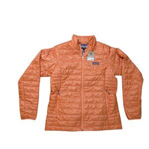 Patagonia Women Nano Puff Jacket Size XL Rock Melon Orange NEW w/Tags 84217